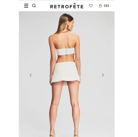 NWT Retrofete skirt and crop top set size S M & L - Picture 6 of 7